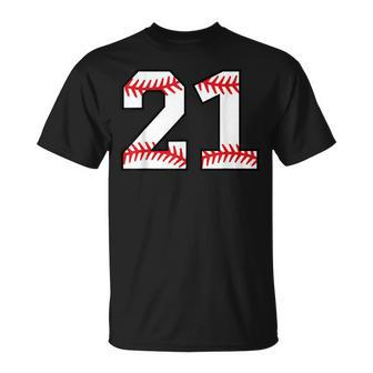 Number 21 Baseball Favorite Number T-Shirt - Monsterry UK