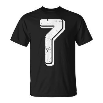 Number 7 Lucky Number Seven T-Shirt - Monsterry