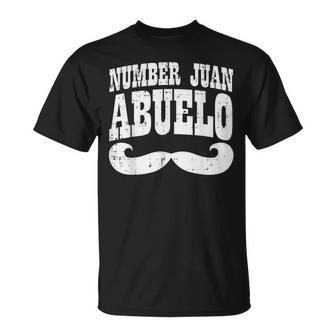 Number One Juan Abuelo Spanish Fathers Day Mexican Grandpa T-Shirt - Monsterry UK