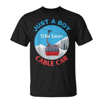 Nur Ein Junge Der Seilbahn Aufzüge Mechaniker Liebt T-Shirt - Seseable