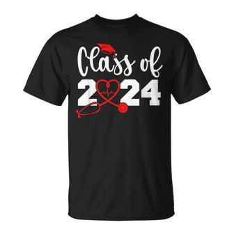Nurse Class Of 2024 Graduation Nursing School Rn Graduate T-Shirt - Monsterry