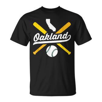 Oakland Baseball Vintage California Pride Love City Green T-Shirt - Monsterry