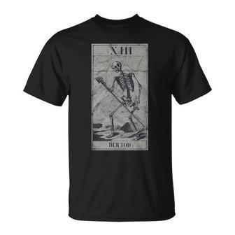 Occult Der Tod Tarot Card The Death La Mort Gothic Vintage T-Shirt - Monsterry