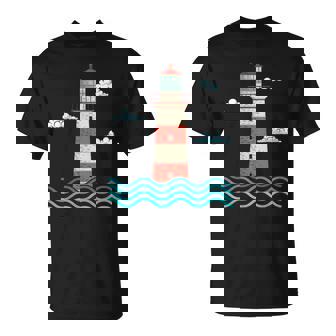 Océano Olas Amantes Del Faro Mar Faro Camiseta unisex - Regaloses