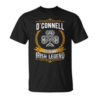 O'connell Irish Name Vintage Ireland Family Surname T-Shirt - Seseable