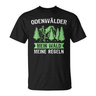 Odenwald With Odenwaelder Forest Regeln T-Shirt - Seseable