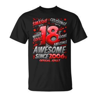 Official Adult 18Th Birthday Comic Style 18 Year Old Boy T-Shirt - Thegiftio UK