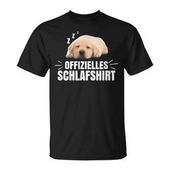 Official Labrador Dog Sleep Pyjamas Idea T-Shirt - Seseable