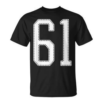 Official Team League 61 Jersey Number 61 Sports Jersey T-Shirt - Monsterry DE