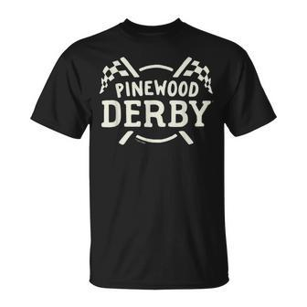 Officially Licensed Pinewood DerbyRace Flags T-Shirt - Monsterry