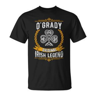 O'grady Irish Name Vintage Ireland Family Surname T-Shirt - Seseable