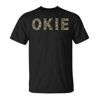 Oklahoma Digital Camo Okie Vintage Distressed T-Shirt - Monsterry