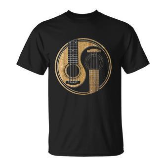 Old And Worn Acoustic Guitars T-Shirt - Thegiftio