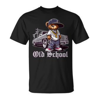 Old School Hip Hop Teddy Bear Lowrider Chicano Culture Cute T-Shirt - Thegiftio