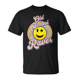 Old School Raver Disco Club Lover Techno Electronic Dance T-Shirt - Thegiftio UK