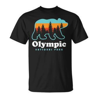 Olympic National Park Bear Olympic National Park T-Shirt - Monsterry
