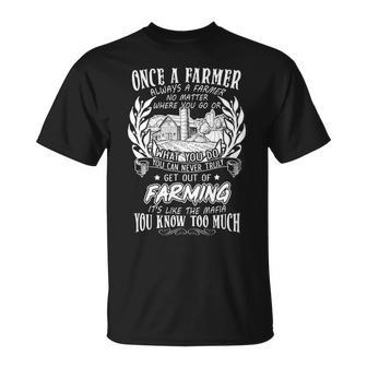 Once A Farmer Always A Farmer No Matter Where You Go T-Shirt | Mazezy