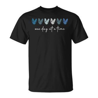 One Day At A Time Mental Health Awareness Inspirational T-Shirt | Mazezy AU