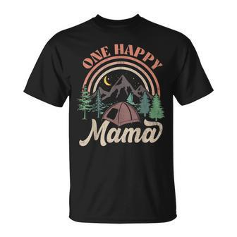 One Happy Mama Happy Camper Matching Family First Birthday T-Shirt - Seseable
