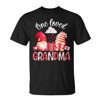 One Loved Grandma Valentine Grandmother Valentines Day T-Shirt - Monsterry