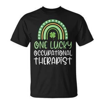 One Lucky Occupational Therapist St Patrick's Day Therapy Ot T-Shirt - Seseable