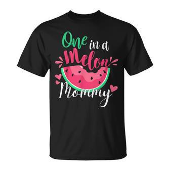 One In A Melon Mommy Birthday Party Matching Family Group T-Shirt - Monsterry