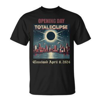 Opening Day Total Eclipse Cleveland April 8 2024 T-Shirt - Seseable