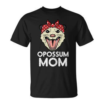 Opossum Mom Bandana Possum Family Mama Mommy Women T-Shirt - Seseable