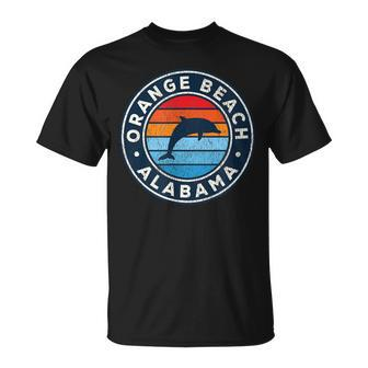 Orange Beach Alabama Al Vintage Dolphin Retro 70S T-Shirt - Monsterry DE