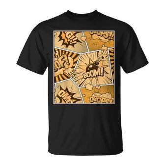 Orange Comic Book Orange Color Graphic T-Shirt - Thegiftio UK