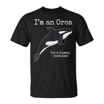Orca Killer Whale Costume Ich Bin Ein Orca People Costume T-Shirt - Seseable