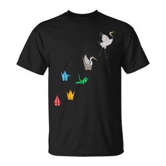 Origami Crane Japanese Origami Paper Folding Crane T-Shirt - Monsterry DE