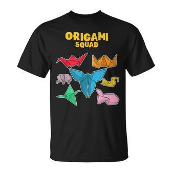 Origami Squad Paper Folding Japanese T-Shirt - Monsterry