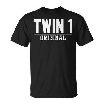 Original Spare Parts Identical Twins Matching T-Shirt - Monsterry