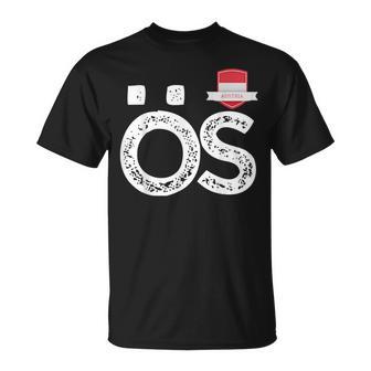 Österreich Menschenflagge Buchstaben Ö Und S Österreich Österreich T-Shirt - Seseable