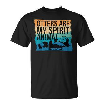Otter Spirit Animal Otter Lover Cute Otter T-Shirt - Monsterry CA