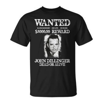 Outlaw John Dillinger T T-Shirt - Monsterry