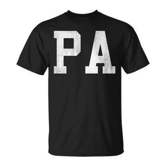 Pa Classic Bold Font Father's Day Pa T-Shirt - Seseable