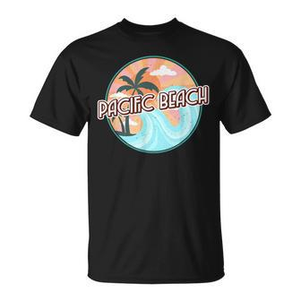 Pacific Beach San Diego California Ocean Waves T-Shirt - Monsterry AU