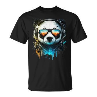 Panda Music Dj Controller Gaming Panda T-Shirt - Thegiftio UK