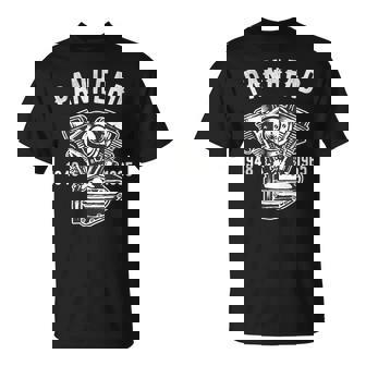Panhead Engine 1948-1965 Motorcycles Old School Choppers T-Shirt - Monsterry