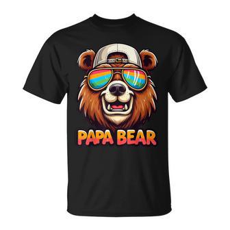 Papa Bär Papa Bearatertagsgeschenk Für Papa Spruch Lustig T-Shirt - Geschenkecke