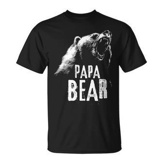 Papa Bear Best Dad Fathers Day Father Pop T-Shirt - Monsterry DE