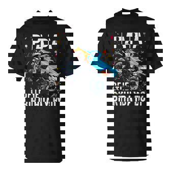 Papa Of The Birthday Boy Monster Truck Family Matching T-Shirt - Monsterry