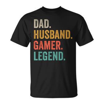 Papa Ehemann Gamer Legendideospielspieler Gaming Dad T-Shirt - Geschenkecke