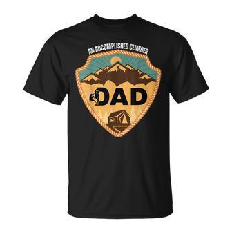 Papa Einersierter Bergsteiger Lustige Geschenke Zumatertag T-Shirt - Geschenkecke