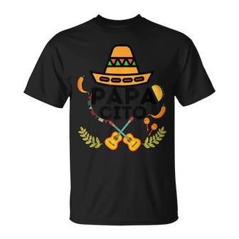 Papa-Familie Cinco De Mayo Passendes Paar Mexikanischer Papacito T-Shirt - Geschenkecke