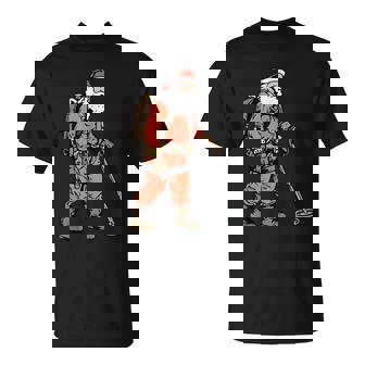 Papá Noel Como Detectorista De Metales Detección De Metales Navidad Camiseta unisex - Regaloses