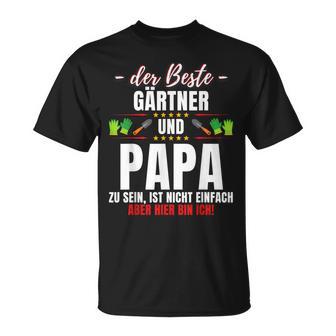 Papa Und Gärtner Garden Gardening Saying T-Shirt - Geschenkecke