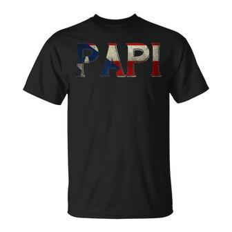 Papi Puerto Rican Distressed Flag Rico Hispanic Latino T-Shirt - Monsterry UK